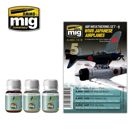 Ammo Air Weathering Set (35ml x 3) 05 WWII Japanese Airplanes (Enamel)