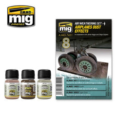 Ammo Air Weathering Set (35ml x 3) 08 Airplanes Dust Effects (Enamel & Pigments)