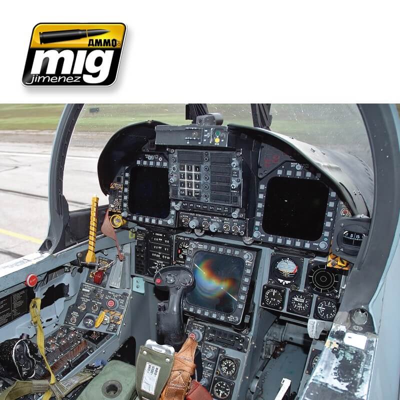 Ammo Cockpit Set 07 U.S. Modern Cockpits (Enamel 35ml x 2 & Acrylic 17 ...