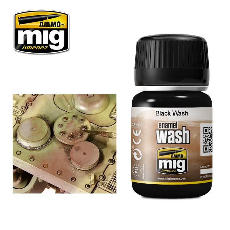 Ammo Enamel Wash (35ml) Black Wash