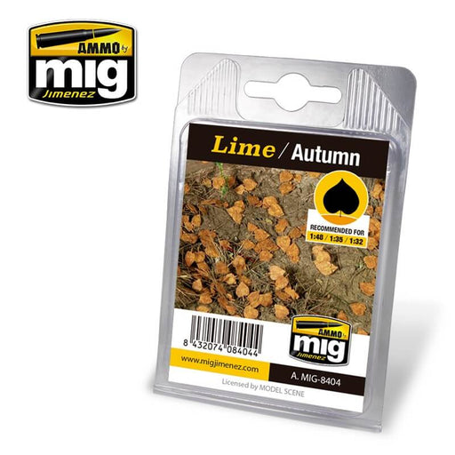 Ammo Laser Cut Leaves Lime - Autumn (for 1/32, 1/35 or 1/48 scale)