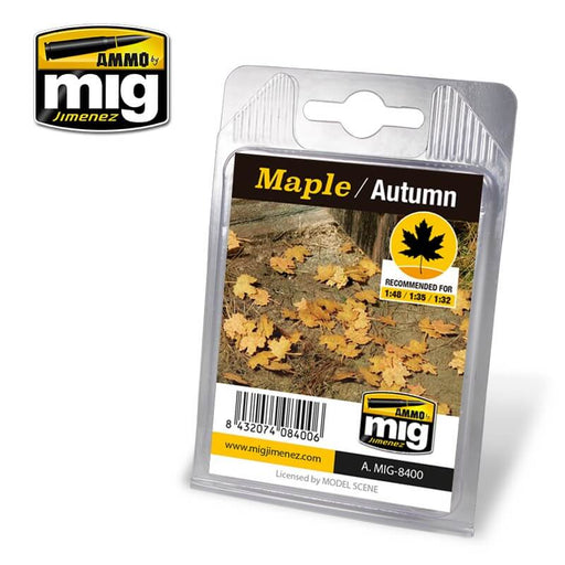 Ammo Laser Cut Leaves Maple - Autumn (for 1/32, 1/35 or 1/48 scale)