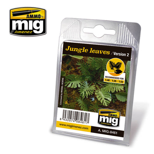 Ammo Laser Cut Plant Jungle Leaves (version 2) (for 1/32, 1/35 or 1/48 scale)