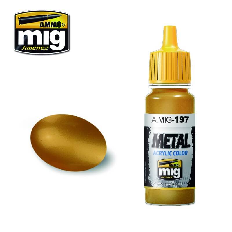 Ammo Metal Acrylic (17ml) 197 Brass