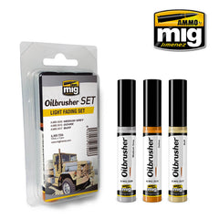Ammo Oilbrusher Set (10ml x 3) Light Fading Set