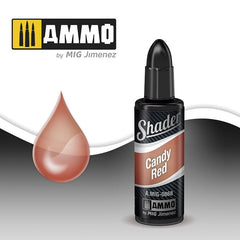 Ammo Shader (10ml) Candy Red Shader (Acrylic based for airbrushing)