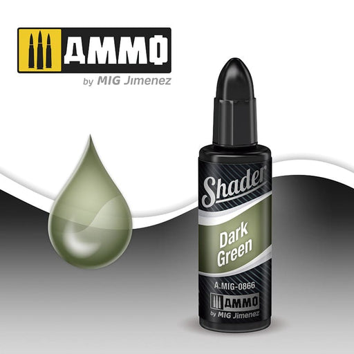 Ammo Shader (10ml) Dark Green Shader (Acrylic based for airbrushing)