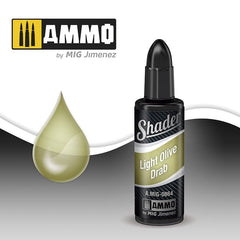 Ammo Shader (10ml) Light Olive Drab Shader (Acrylic based for airbrushing)