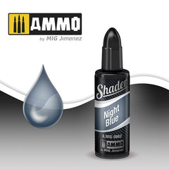 Ammo Shader (10ml) Night Blue Shader (Acrylic based for airbrushing)