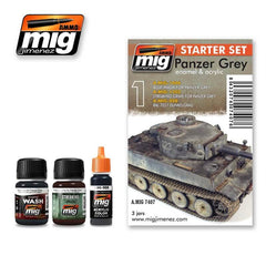 Ammo Starter Set #01 Panzer Gray (Enamel 35ml x 2 & Acrylic 17ml x 1)
