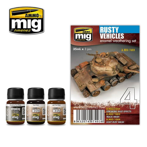 Ammo Weathering Set (35ml x 3) 04 Rusty Vehicles (Enamel)