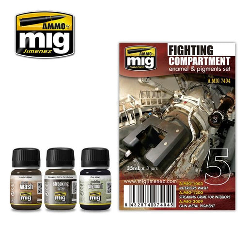 Ammo Weathering Set (35ml x 3) 05 Fighting Compartment (Enamel & Pigments)