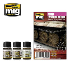 Ammo Weathering Set (35ml x 3) 06 Eastern Front Mud (Enamel & Pigments)
