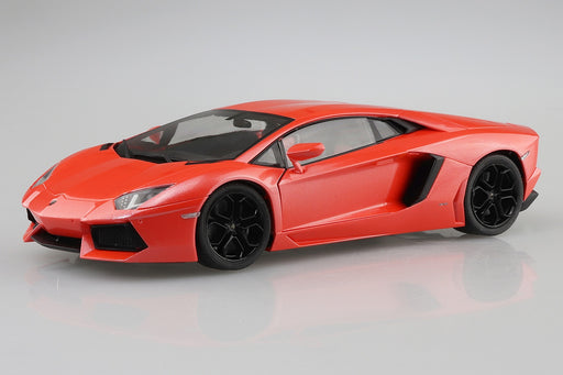 1/24 Aoshima Pre-Painted Model #1-A 2011 Lamborghini Aventador Orange Pearl