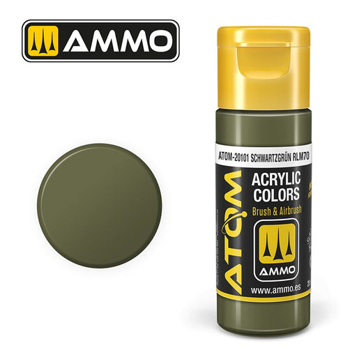 Ammo ATOM-20101 Schwartzgrün RLM70 (20ml)