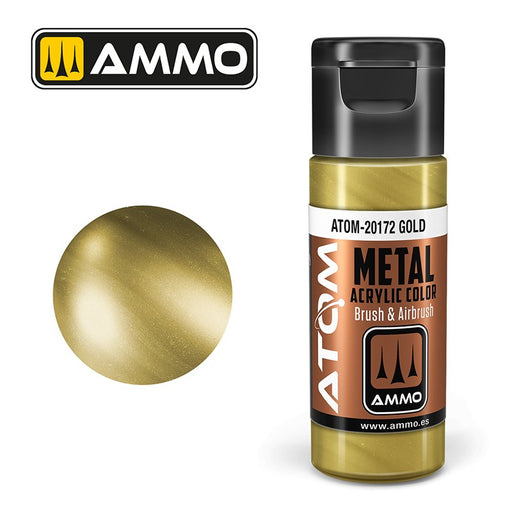Ammo ATOM-20172 METALLIC Gold (20ml)