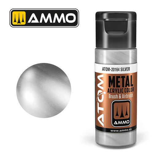 Ammo ATOM-20164 METALLIC Silver (20ml)