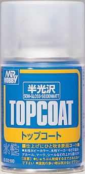 B502 Mr. Topcoat (Aqueous) Semi-Gloss Spray (86ml)