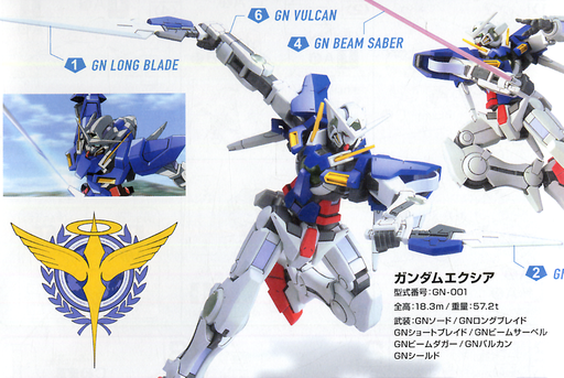 1/144 HG00 #01 Gundam Exia