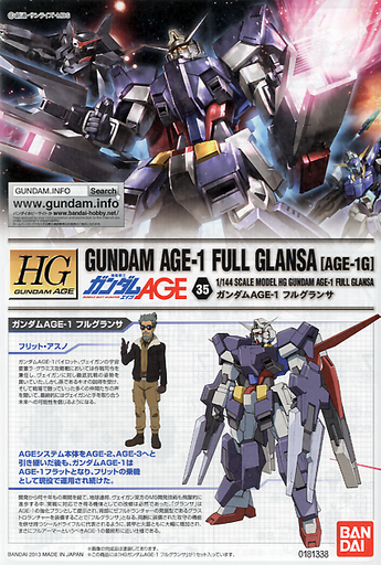 1/144 HG AGE #35 Gundam AGE-1 Full Glansa