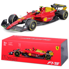 Bburago 1/24 Ferrari F1-75 #55 Carlos Sainz Jr. 2nd Monza GP Formula 1 2022