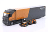 Bburago 1/43 McLaren Team Racing Transporter with MCL38 2024 #4 Lando Norris