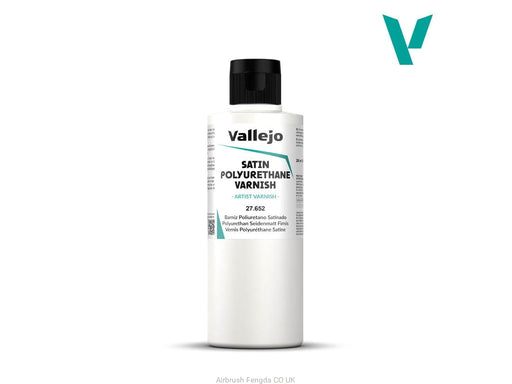 Vallejo 27.652 Auxiliary Satin Polyurethane Varnish 200ml