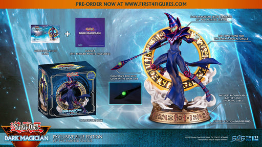 First 4 Figures Yu-Gi-Oh! Dark Magician Blue Variant Statue