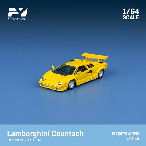 1/64 Finclassically Lamborghini Countach LP5000 QV Yellow