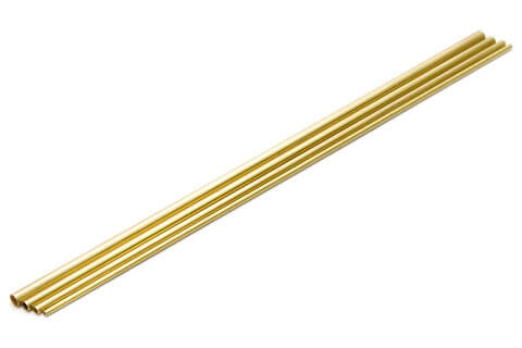 C Pipe (Brass Pipe) Set B (1.3/1.8/2.3/2.8mm x 130mm long) (1 piece each)