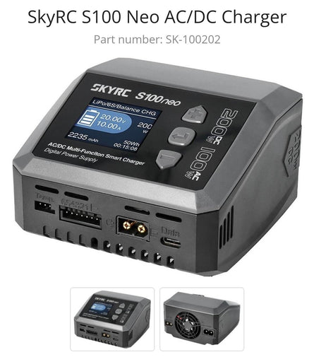 RC SET 1 : Flysky FS-GT2 2-channel 2.4GHz digital proportional radio control system + Gens Ace Nimha Battery 7.2V 5000Mah with Tamiya Plug + SkyRC S100NEO Smart Balance Charger 200watt for Nimh Battery + Savox Servo SV-0220MG Plus 8kg Set