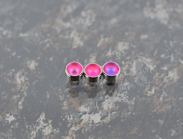 Clear Dome Pink M (4.0/4.5/5.0/5.5/6.0mm diameter) (7 pieces each)