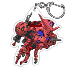 Cospa Tsumamare Red Gundam Keychain