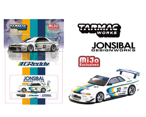 1/64 Tarmac Works Nissan Skyline GT-R R32 Widebody Jonsibal Designworks GReddy MiJo Exclusives