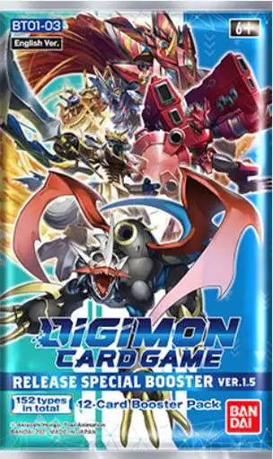 Digimon Card Game BT01-03 Ver. 1.5 Special Booster Pack English