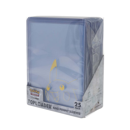 UltraPro Pokemon Pikachu Toploader and Penny Sleeves Combo Pack 25pcs