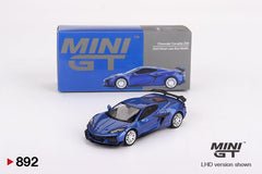 1/64 Mini GT Chevrolet Corvette Z06 2023 Elkhart Lake Blue Metallic #892