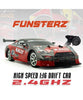 1/16 Funsterz Drift Series RC Car DC191A Nissan R35 Black/Red Assortment 2.4GHz High-Speed Racing Drift