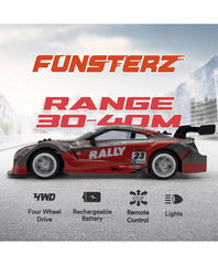 1/16 Funsterz Drift Series RC Car DC191A Nissan R35 Black/Red Assortment 2.4GHz High-Speed Racing Drift