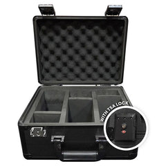 EVORETRO Black Aluminum Graded Card Storage Box 3 Rows TSA Lock good for 90 cards