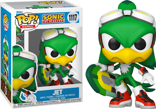 Funko Pop! Games: Sonic - Jet The Hawk with Board