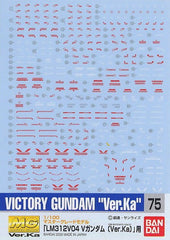 Gundam Decal #075 for 1/100 MG Victory Gundam ver.Ka