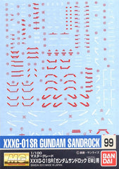 Gundam Decal #099 for 1/100 MG Gundam Sandrock Endless Waltz ver.