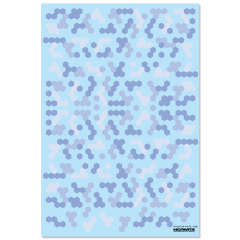 Hex Camouflage Decals Blue (for White or Light Color Parts) (14cm x 10cm) (1 sheet)
