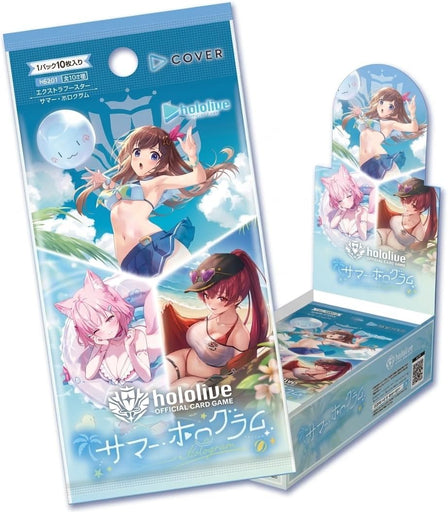 Hololive Official Card Game Summer Hologram Extra Booster Pack (8 booster packs) English