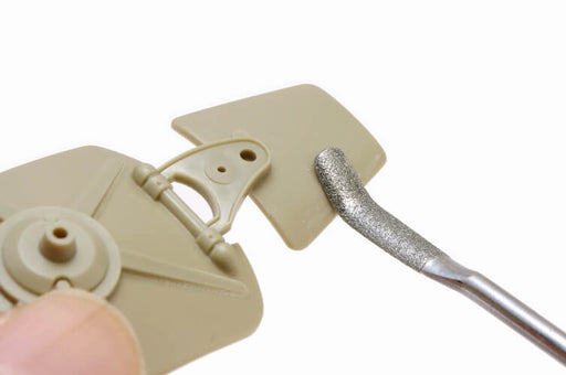 HT422 Special Shape Diamond File (Curved Tip Semicircle)