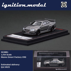 1/64 Ignition Model Nissan Nismo BNR34 Omori Factory Clubman Race Spec Gun Metallic IG3881
