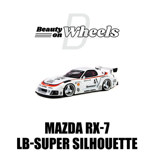 1/64 Beauty on wheels Mazda RX-7 LB Super Silhouette White DBW058A