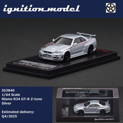 1/64 Ignition Model Nissan Nismo R34 GT-R Z-tune Silver IG3840
