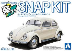 1/32 Aoshima The Snap Kit #20 - PW Volkswagen Beetle (Pearl White) - (MP)